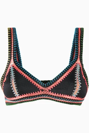 Benedetta Crystal Skies Tri Star Bikini Top in Lycra