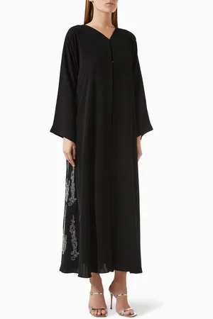 Rauaa official Bead-embellished Abaya in Nada