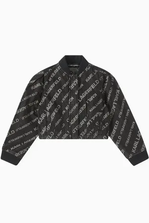 Karl Lagerfeld Logo-jacquard Jacket in Denim