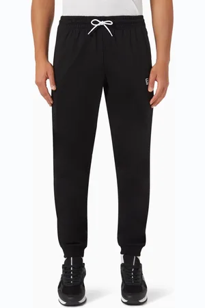 Emporio Armani EA7 Logo Sweatpants in Cotton