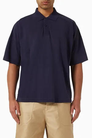 J.W.Anderson Anchor Print Polo Shirt in Cotton-piqué