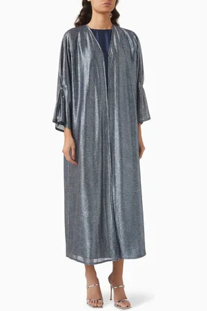 Beige Collection Shimmer Abaya & Dress Set