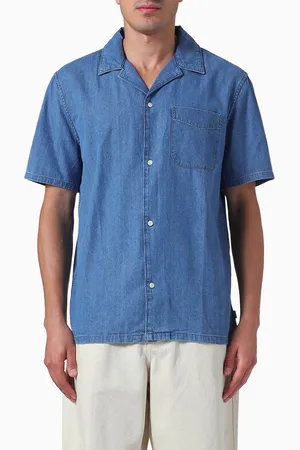 Les Deux Klark Shirt in Denim