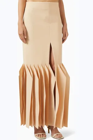A.W.A.K.E. MODE Slit Panel-hem Maxi Skirt