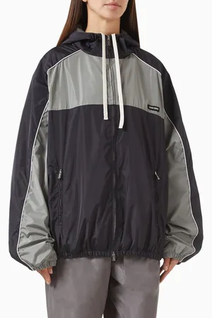 Miu Miu Zip Jacket in Technical Silk