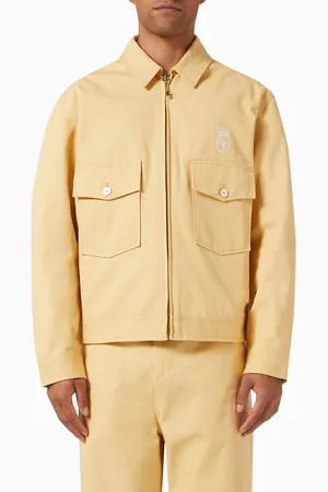 Late Checkout Caramel Work Jacket in Denim