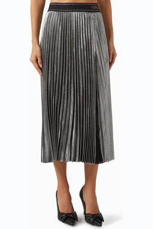 Karl Lagerfeld Pleated Midi Skirt