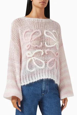 Loewe Relaxed Anagram Sweater in Mohair Blend