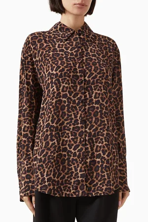 ANINE BING Bridget Leopard-print Shirt in Viscose Blend
