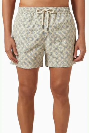 Frescobol Carioca Treliça Angra-print Swim Shorts