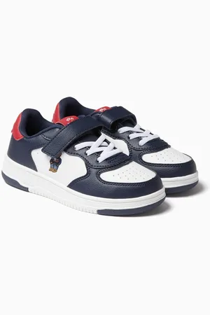 Ralph Lauren Masters Court Bear Sneakers in Leather