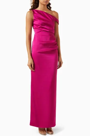 Elle Zeitoune Kaira Maxi Dress in Satin
