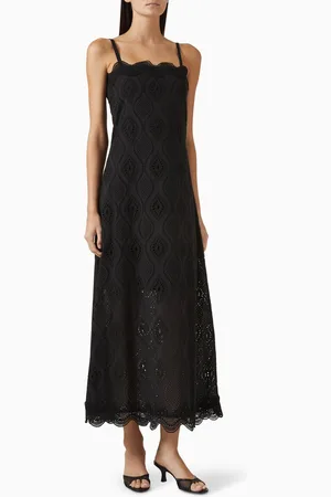 Waimari Thalia Embroidered Maxi Dress in Cotton