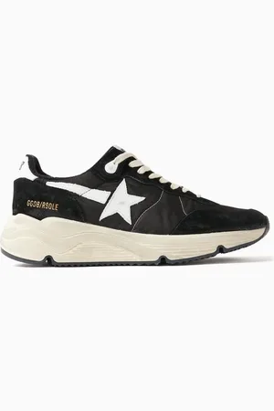 Golden Goose Running Sole Sneakers in Nylon, Suede & Spur Leather