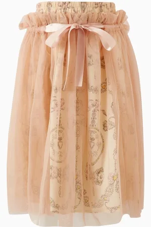 RASPBERRY PLUM Danielle Layered Skirt in Tulle Jacquard