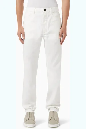 Ermenegildo Zegna Roccia Jeans in Stretch Cotton & Linen