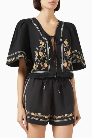 Scarlett Poppies Freja Top in Linen-blend