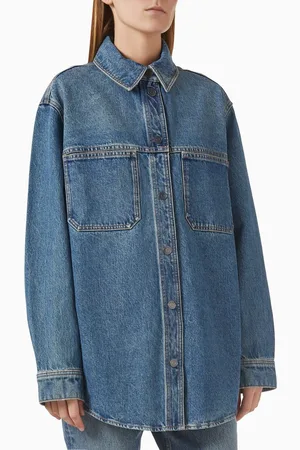 12 STOREEZ Relaxed-fit Shirt in Denim