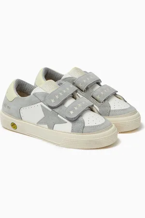 Golden Goose May School Sneakers in Leather & Suede