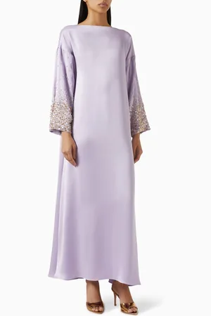 SHATHA ESSA Sequin-embellished Maxi Dress