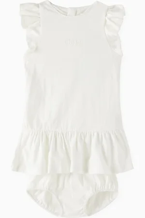 Chloé Ruffle Dress & Bloomers in Organic Cotton