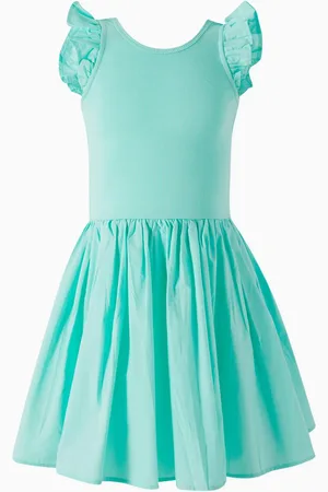 Molo Cloudia Flared Midi Dress in Organic Cotton