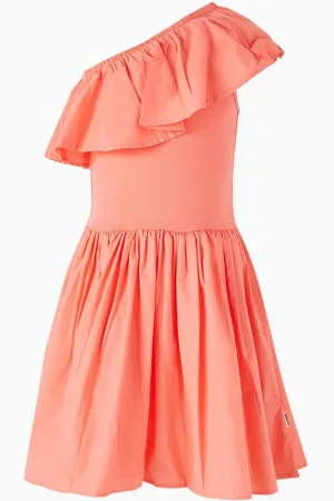 Molo Chloey One-shoulder Midi Dress in Organic Cotton