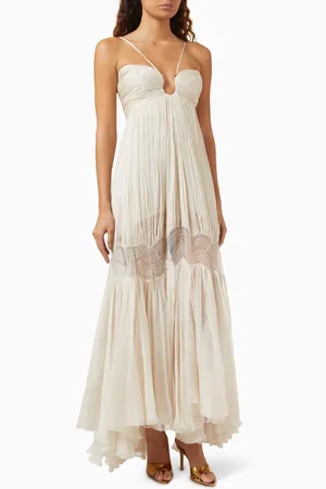 MARIA LUCIA HOHAN Jara Lace-up Maxi Dress
