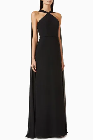 BASIX Cape Gown in Crepe