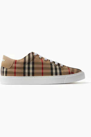 Burberry Sneakers in Vintage Check & Leather