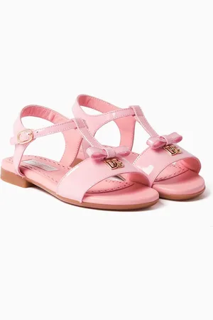 Dolce & Gabbana DG Logo Sandals in Patent Leather