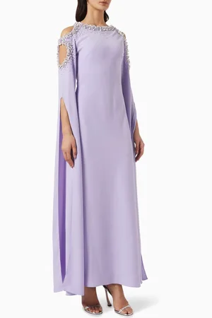 Anatomic Idiony Embellished Cold-shoulder Dress in Crepe