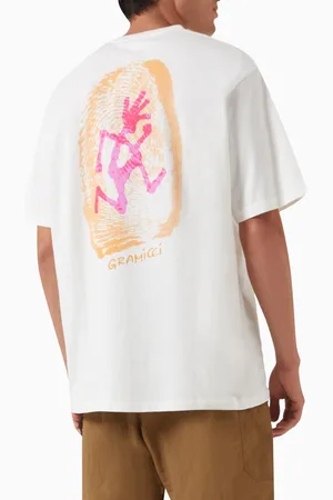 Gramicci Thumbprint T-shirt in Cotton-jersey
