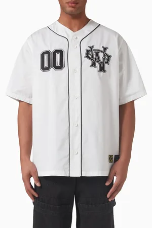 OFF-WHITE 00 Baseball Shirt in Cotton
