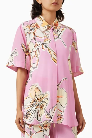AJE Mirella Printed Shirt in Silk