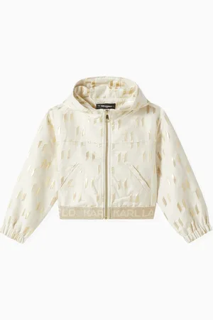 Karl Lagerfeld Branded Zip-up Hoodie