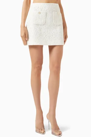 Maje Floral-guipure Mini Skirt
