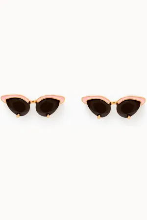 Kate Spade Sweet Treasure Sunglasses Earrings in Gold-tone Brass
