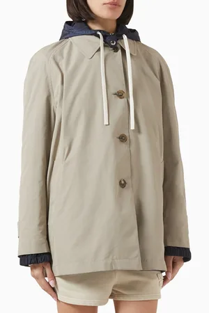 Miu Miu Technical Pongé Blouson Jacket in Cotton-blend