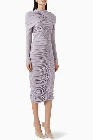 MAGDA BUTRYM Ruched Midi Dress