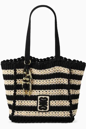 Sandro Two-tone Tote Bag in Crochet