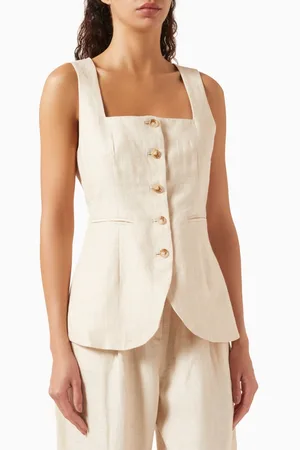 POSSE Lucille Gilet in Linen