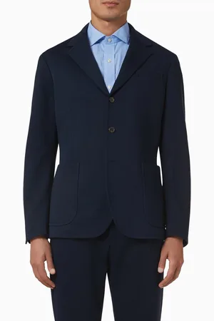 Ralph Lauren Single Breasted Blazer in Cotton-blend