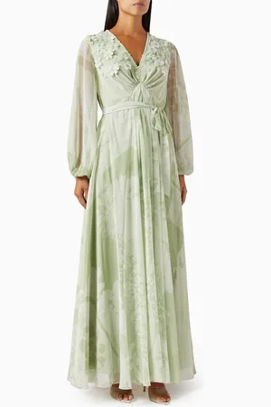 Pankaj & Nidhi Artisimo-B Maxi Dress in Chiffon