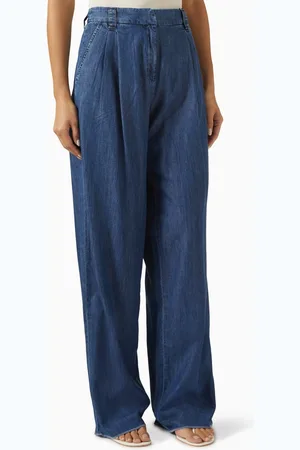 MARELLA Wide-leg Jeans in Cotton-blend Denim
