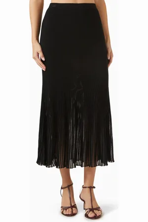 ULLA JOHNSON Vera Rib-knit Maxi Skirt in Viscose Blend