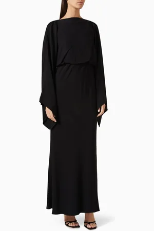 BAQA Drape Maxi Dress in Stretch Viscose