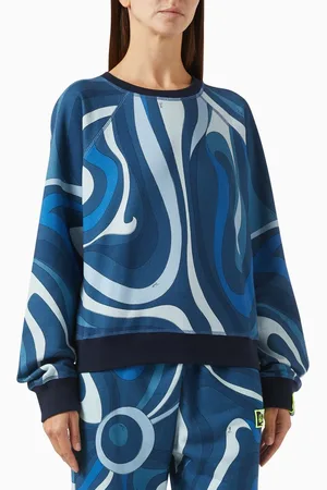 Puccini Marmo-print Sweatshirt in Fleece