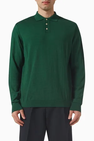 Foret Base Polo Sweater in Merino Wool-blend