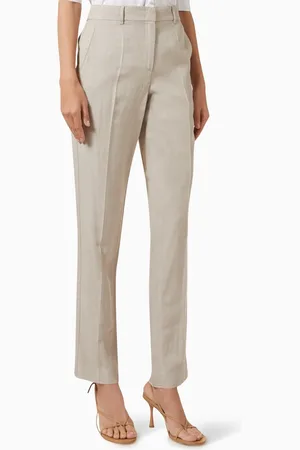 Emporio Armani Straight-fit Pants in Viscose-blend